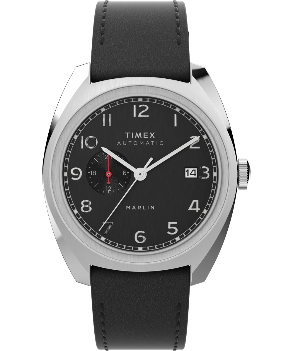 Marlin® Sub-Dial Automatic 39mm Leather Strap Watch