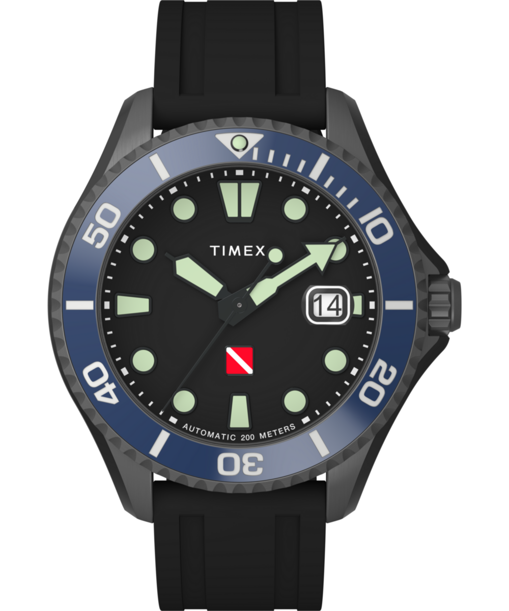 Deepwater Tiburón Automatic 43mm Synthetic Rubber Strap Watch