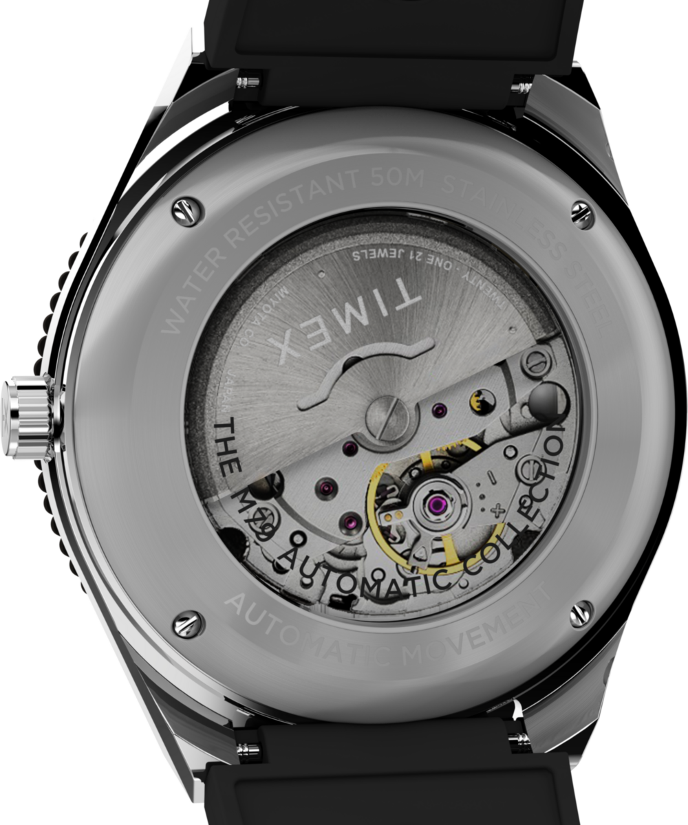M79 Automatic 40mm Synthetic Rubber Strap Watch