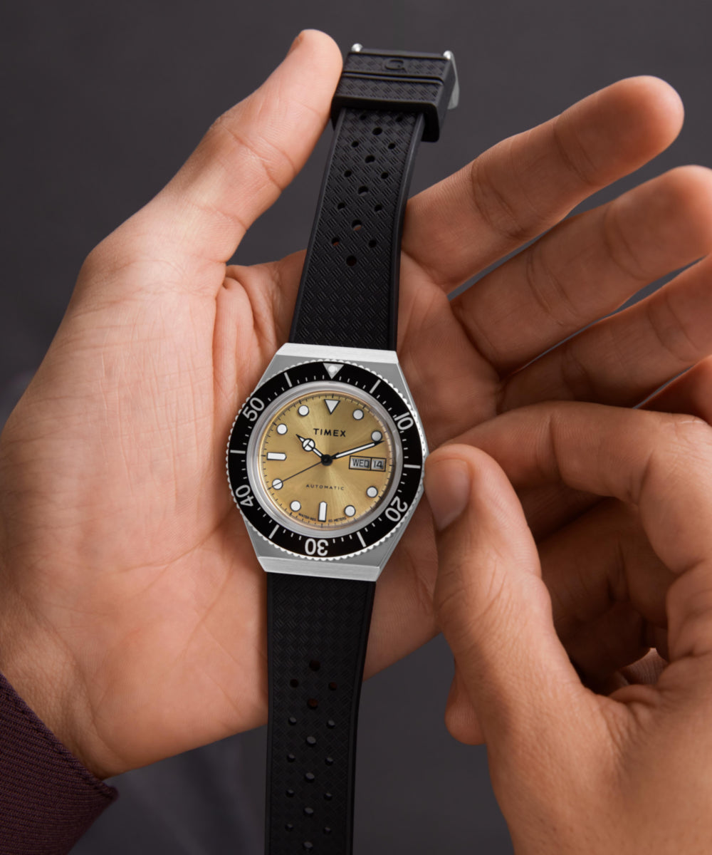 M79 Automatic 40mm Synthetic Rubber Strap Watch