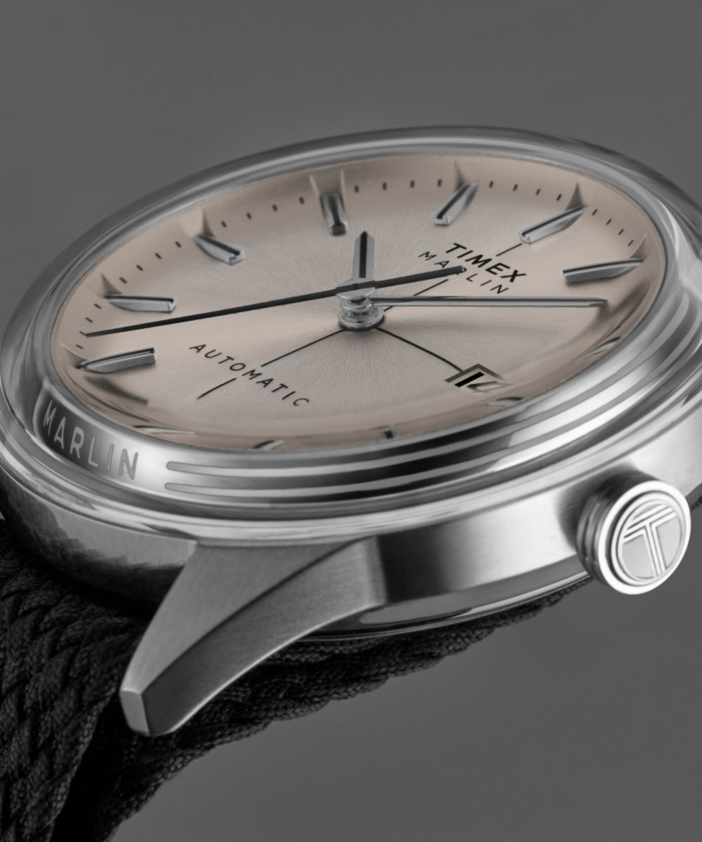 Marlin® Jet Automatic 38mm Fabric Strap Watch