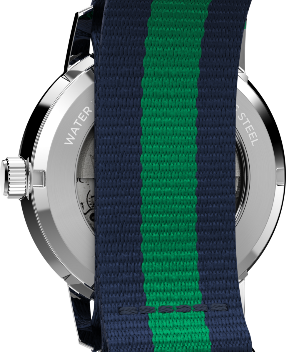 Marlin® Automatic 40mm Fabric Strap Watch
